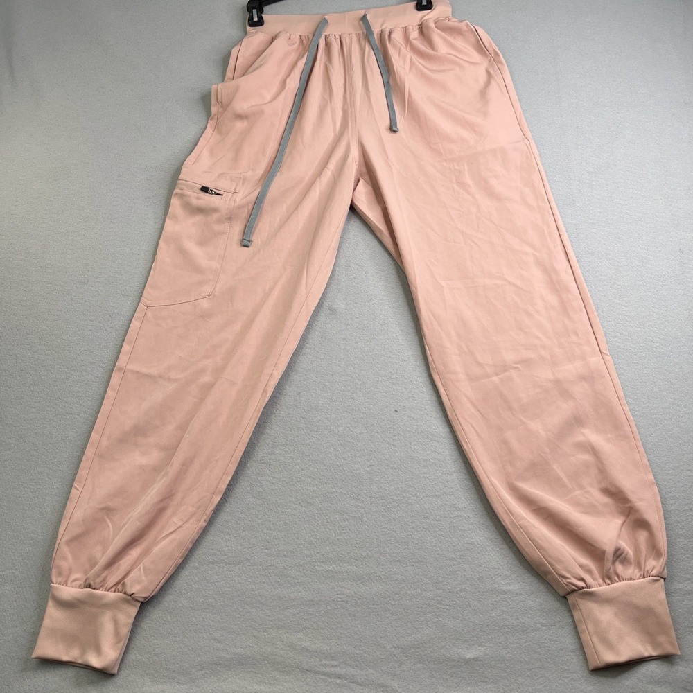 Viaoli Women's Small Mauve Scrub Pants W/Elastic Waist Jogger Style
